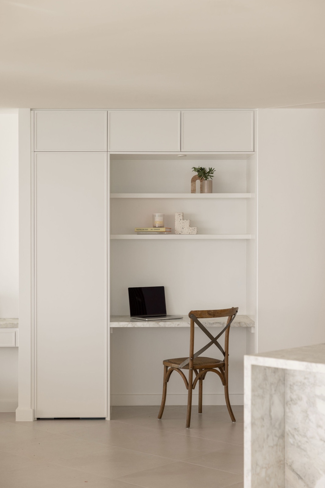 Built-in study joinery detail